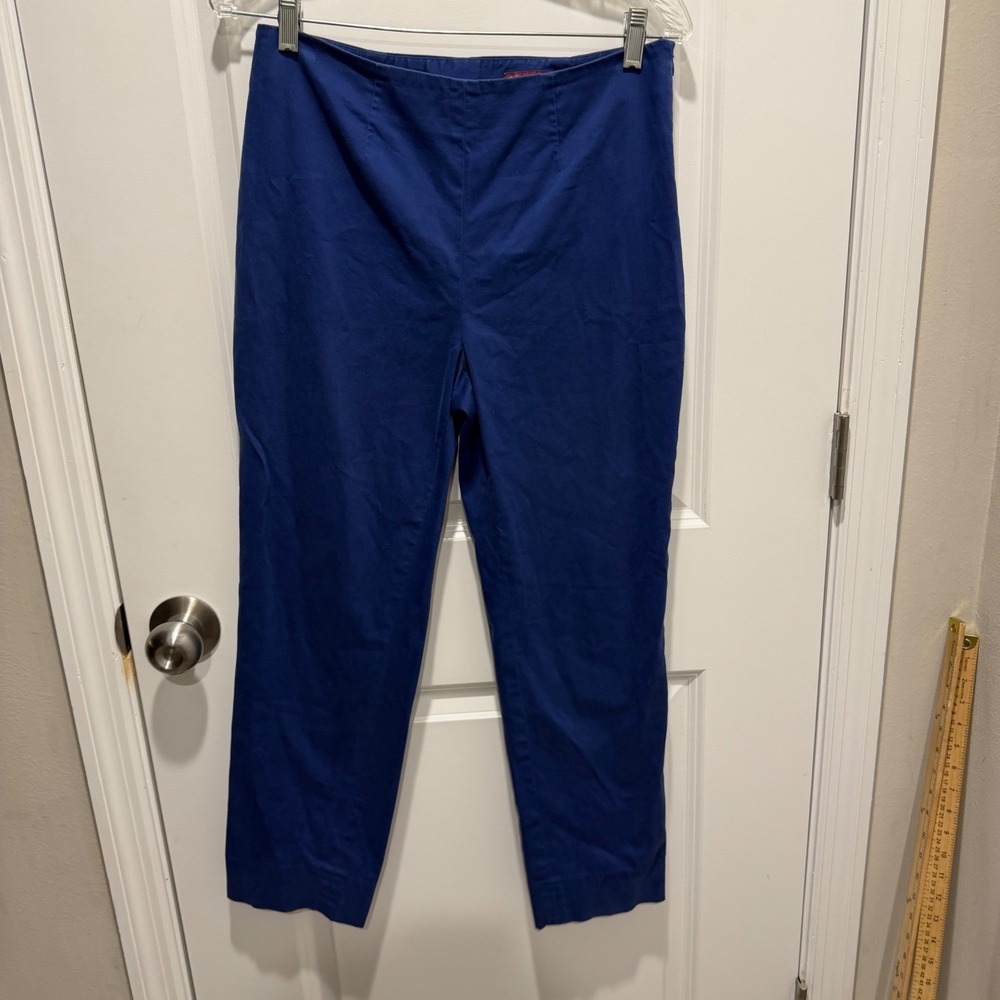 Brooks Brothers Womens Ankle Pants Italian Fabric Royal Blue Size 6